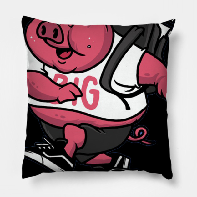 fat pork Pillow by James Bates