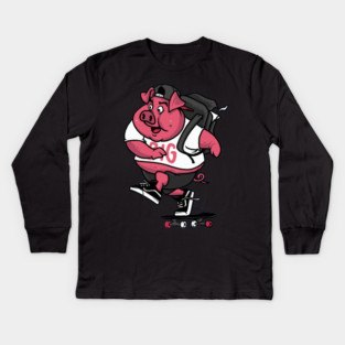 fat pork Kids Long Sleeve T-Shirt