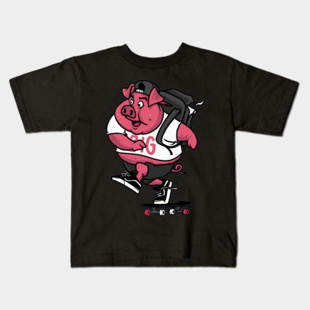 fat pork Kids T-Shirt by James Bates