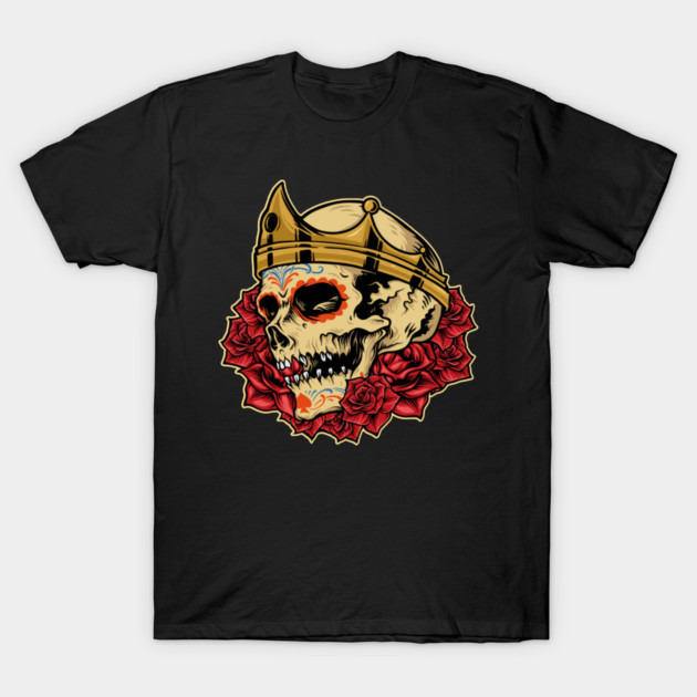 crown skull T-Shirt by James Bates