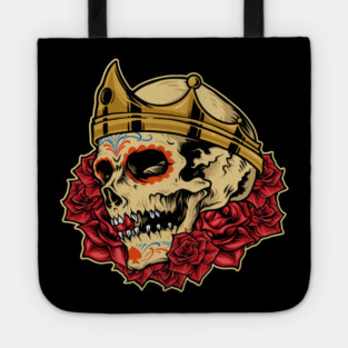 crown skull Tote