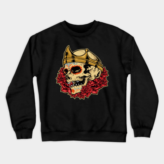 crown skull Crewneck Sweatshirt by James Bates