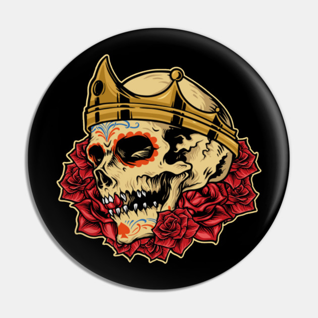 crown skull Pin by James Bates