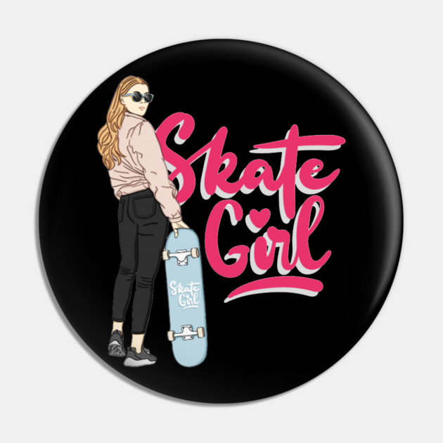 skate girl Pin by James Bates