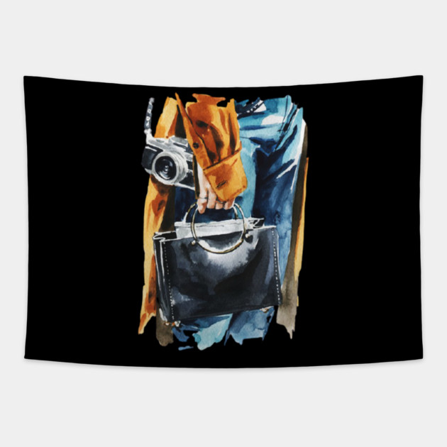 carry a bag Tapestry by James Bates