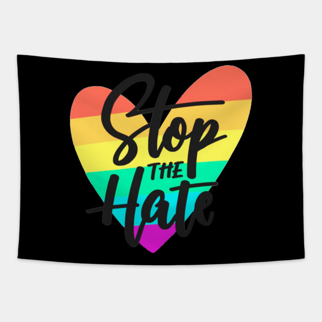 stop the hate Tapestry by James Bates