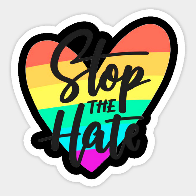stop the hate Magnet by James Bates
