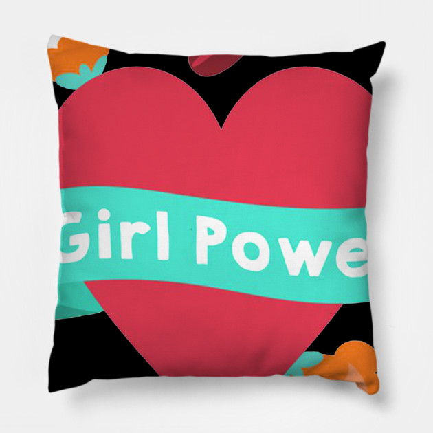 Girl power Pillow by James Bates