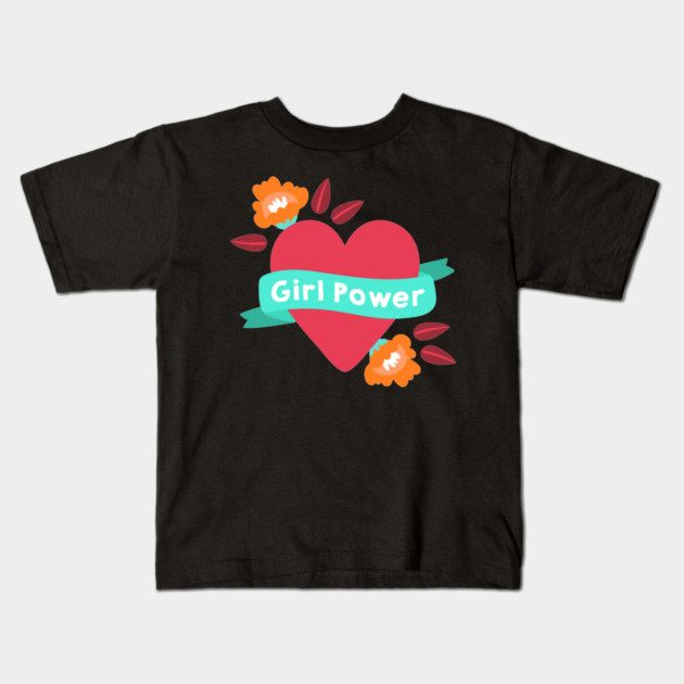 Girl power Kids T-Shirt by James Bates
