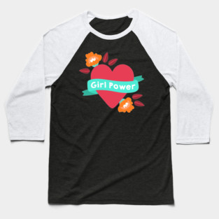 Girl power Baseball T-Shirt