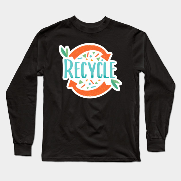 recycle Long Sleeve T-Shirt by James Bates
