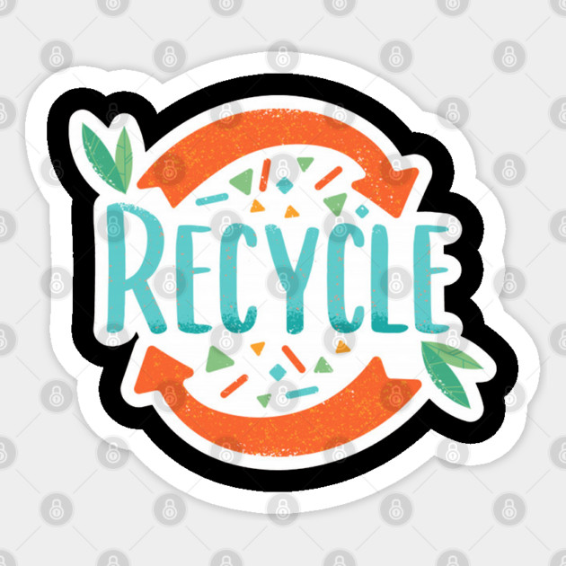 recycle Sticker by James Bates
