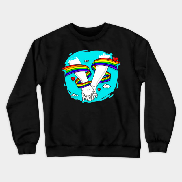 holding hands Crewneck Sweatshirt by James Bates