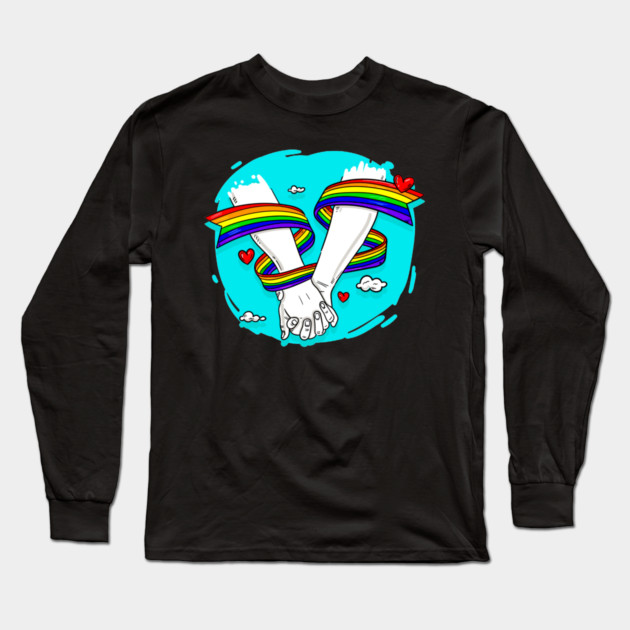 holding hands Long Sleeve T-Shirt by James Bates
