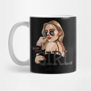 glasses girl Mug