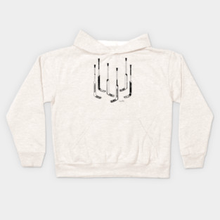 Hockey Goalie Sticks Kids Hoodie