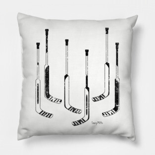 Hockey Goalie Sticks Pillow