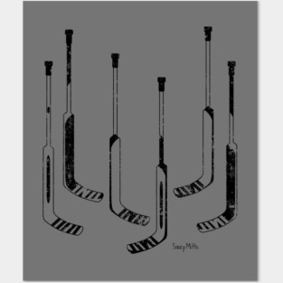 Hockey Goalie Sticks Posters and Art