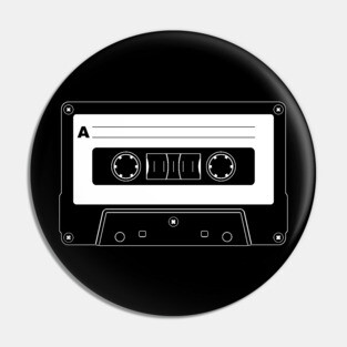 Retro Cassette Tape Pin