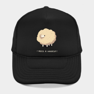 i need a haircut! overgrown sheep Hat