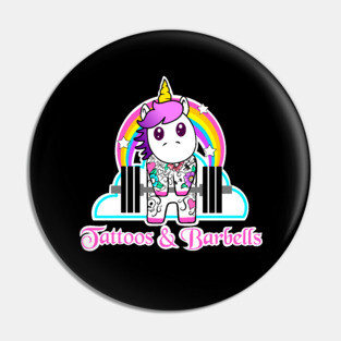 Tattoos and Barbells, unicorn fitness, barbell unicorn, gym girl Pin