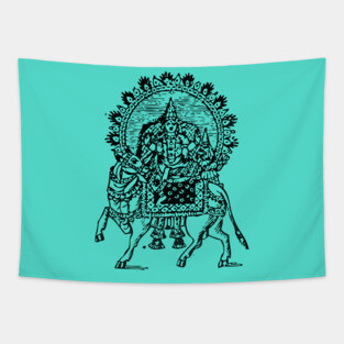 Supreme Being Shiva Indian God Tapestry