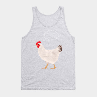 Chicken Thinking About Joke Tank Top