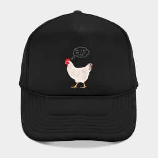 Chicken Thinking About Joke Hat