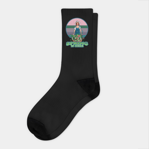 Spring is here and coming- I love to Spring Garden Socks by Joaddo