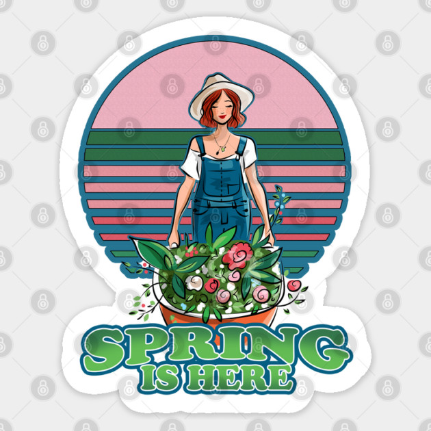 Spring is here and coming- I love to Spring Garden Sticker by Joaddo