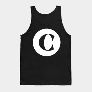 C (Letter Initial Monogram) Tank Top