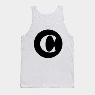C (Letter Initial Monogram) Tank Top