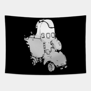 robot doodle monster 01 Tapestry