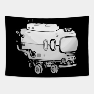 robot doodle monster 04 Tapestry