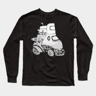 robot doodle monster 03 Long Sleeve T-Shirt