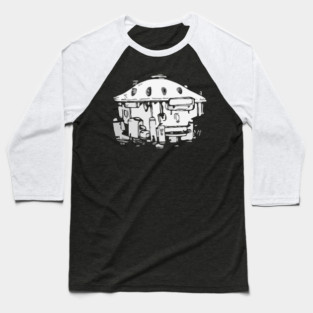 robot doodle monster 02 Baseball T-Shirt