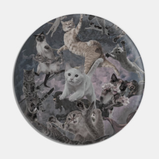 Cat harvest Pin