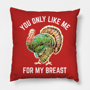 Funny Thanksgiving Like Me For My Breast Pillow