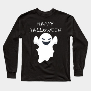 Happy Halloween Vampire Ghost Long Sleeve T-Shirt