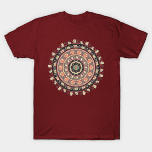 Cat Yoga Medallion T-Shirt
