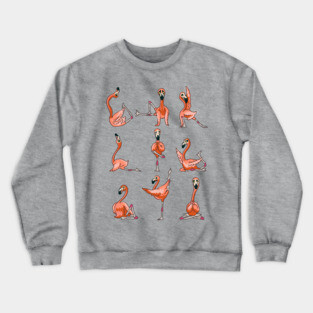 Flamingo Yoga Crewneck Sweatshirt