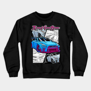 JDM GT-R Nippon Street Racing Car Crewneck Sweatshirt