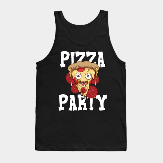 Pizza Party Tank Top by belownormal