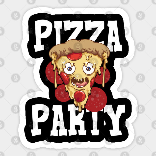 Pizza Party Sticker by belownormal