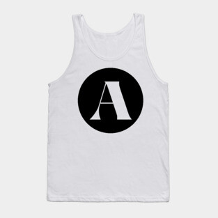 A (Letter Initial Monogram) Tank Top