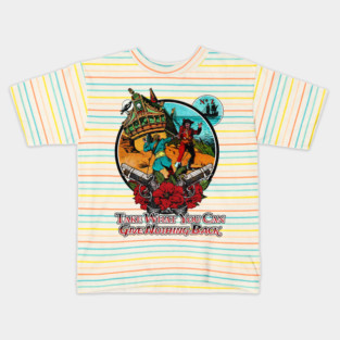 The Pirate King and his Treasure in the Caribbean Kids T-Shirt