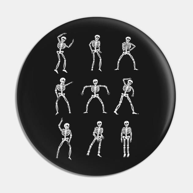Skeleton Dancing Pin by dumbshirts