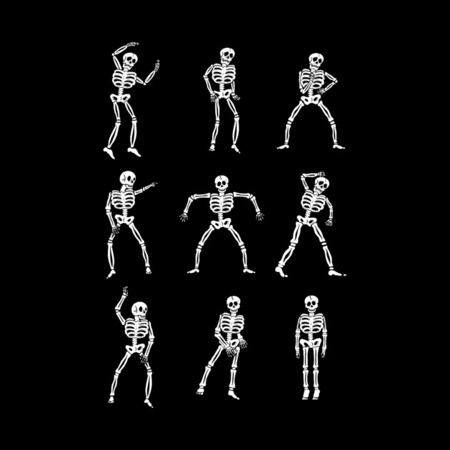 Skeleton Dancing by dumbshirts