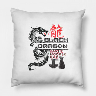 Black Dragon Saki & Noodle Bar Pillow