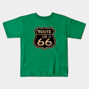 Vintage Route 66 Sign Kids T-Shirt
